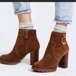 COPY - Tory Burch Sofia Logo Ring Booties